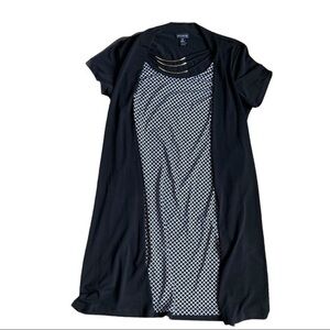 En Focus Studio size 10 short sleeve blouse silver